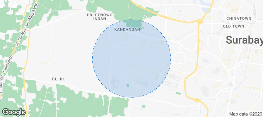 Sambikerep Airbnb map